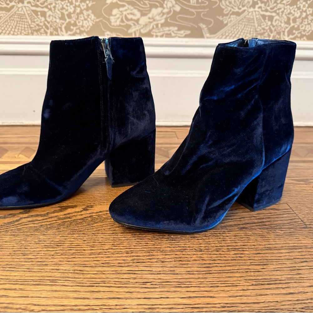 Women's Velvet Ankle Boots